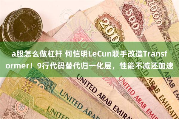 a股怎么做杠杆 何恺明LeCun联手改造Transformer！9行代码替代归一化层，性能不减还加速