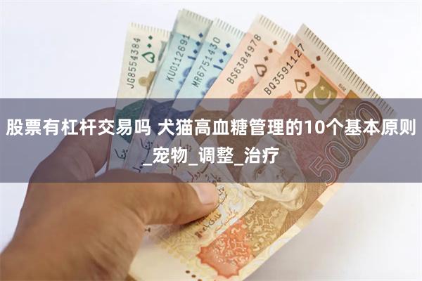 股票有杠杆交易吗 犬猫高血糖管理的10个基本原则_宠物_调整_治疗