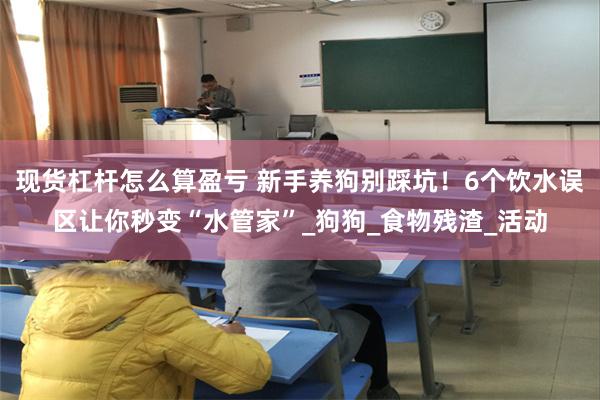 现货杠杆怎么算盈亏 新手养狗别踩坑！6个饮水误区让你秒变“水管家”_狗狗_食物残渣_活动